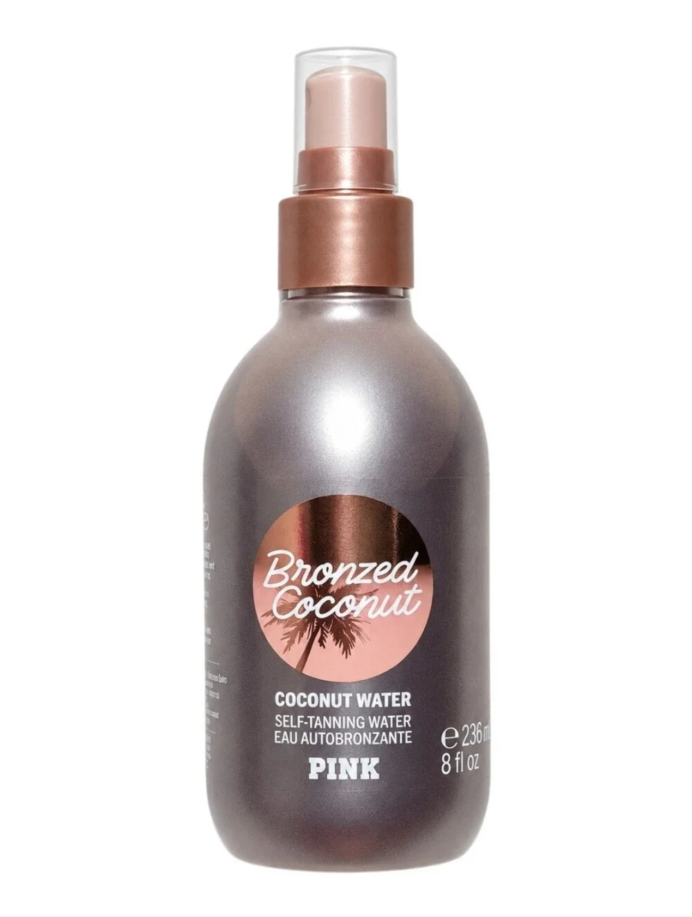 PINK Limited Edition Bronzed Coconut Water Self Tanning Water Spray 8 Oz NEW